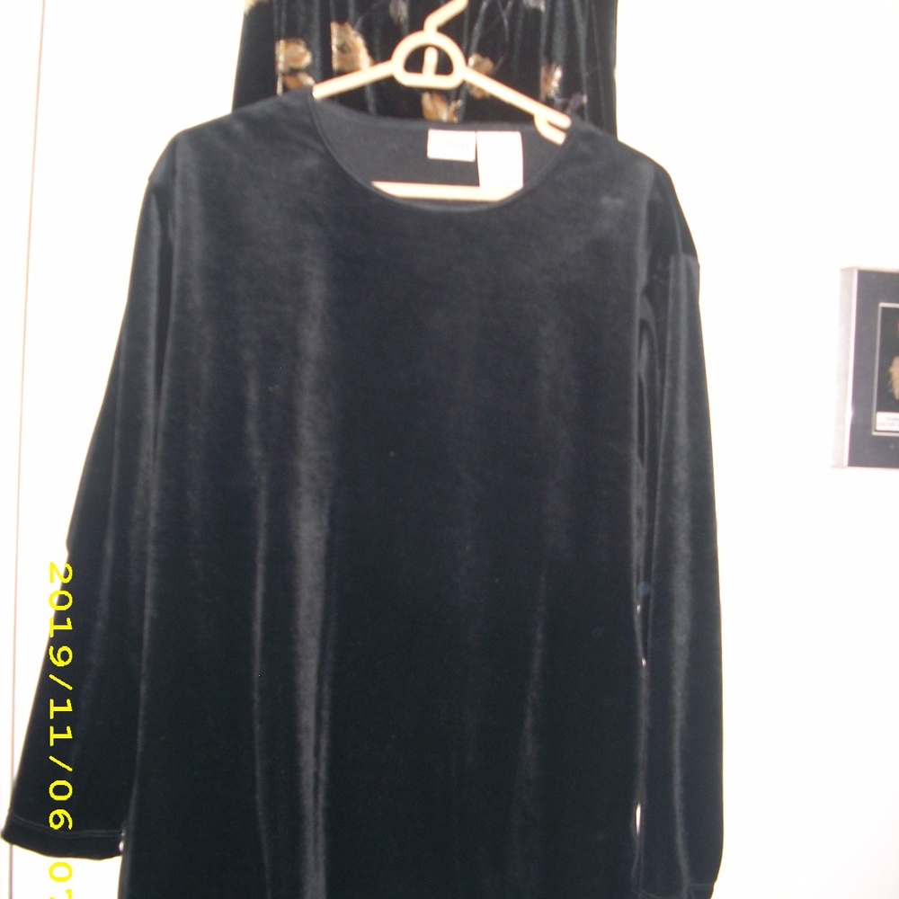 Long sleeve velour set